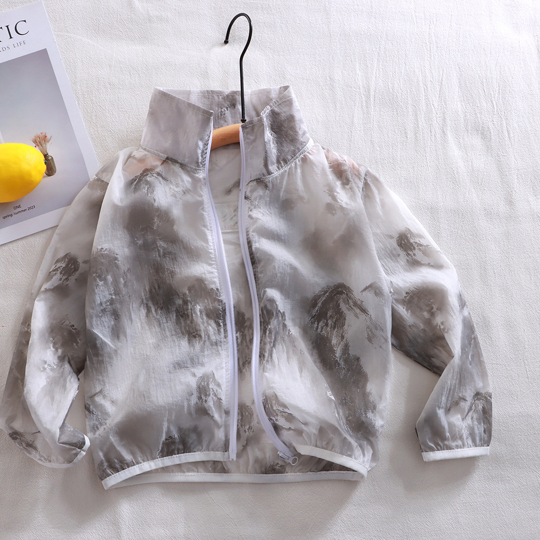 [Liquidación] ropa de protección solar para niños verano nuevo bebé ropa de protección solar al aire libre transpirable abrigo ligero ropa para niños piel