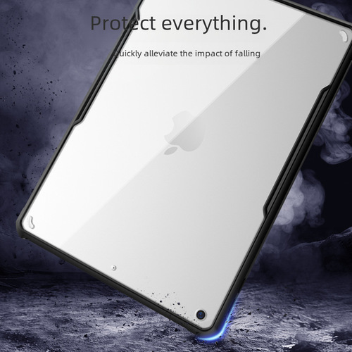 Tablet case for mini 5 with soft rubber edge frame, full edge coverage, mini 3 shell, 6 transparent iPad mini 4 cover
