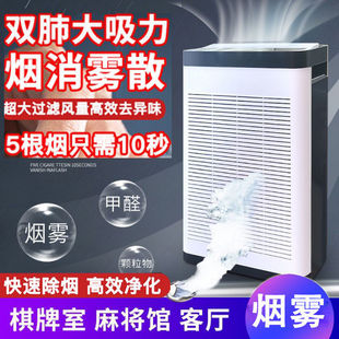 Air Purifier Smoke Household Chess and Card Room Smoking Exhaust Fan Indoor Mahjong Hall Smoker Moxibustion Smoke Exhaust