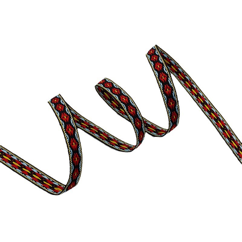 Estilo étnico Equipo Jacquard cinta de poliéster ropa de Ropa Accesorios de encaje bordado accesorios de equipaje tira