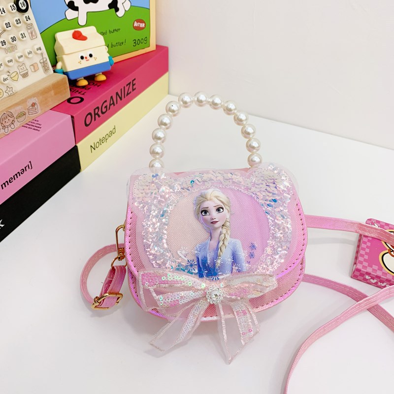 Arco de sequillas princesa bolso de viento amor Koolomi niñas bolso de tramo inclinado super hermoso bolso de mano bebé