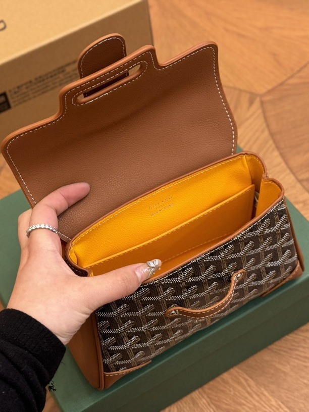 Dientes de perro Sai Kung Bolso 24 Goya GOYARD Bolso de cuero portátil de gran capacidad Trend Classic Fashion Messenger