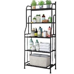 置物架不鏽鋼廚房架子落地臥室浴室鐵藝儲物架蔬菜零食收納架多層