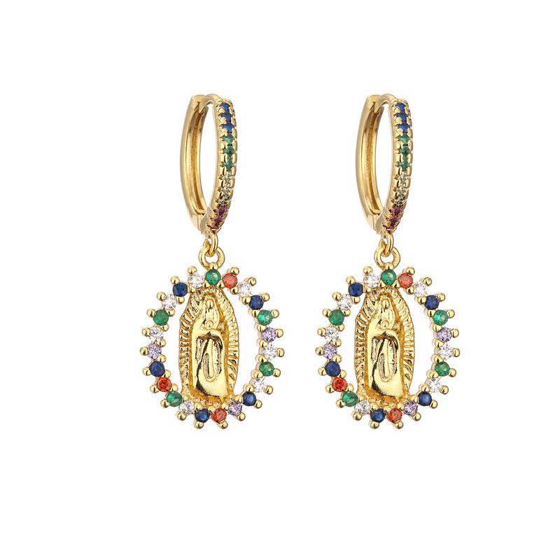 Nueva frontera europea y americana de cobre chapado en oro pendientes de serpiente pendientes de perlas de nicho de diseño de las mujeres