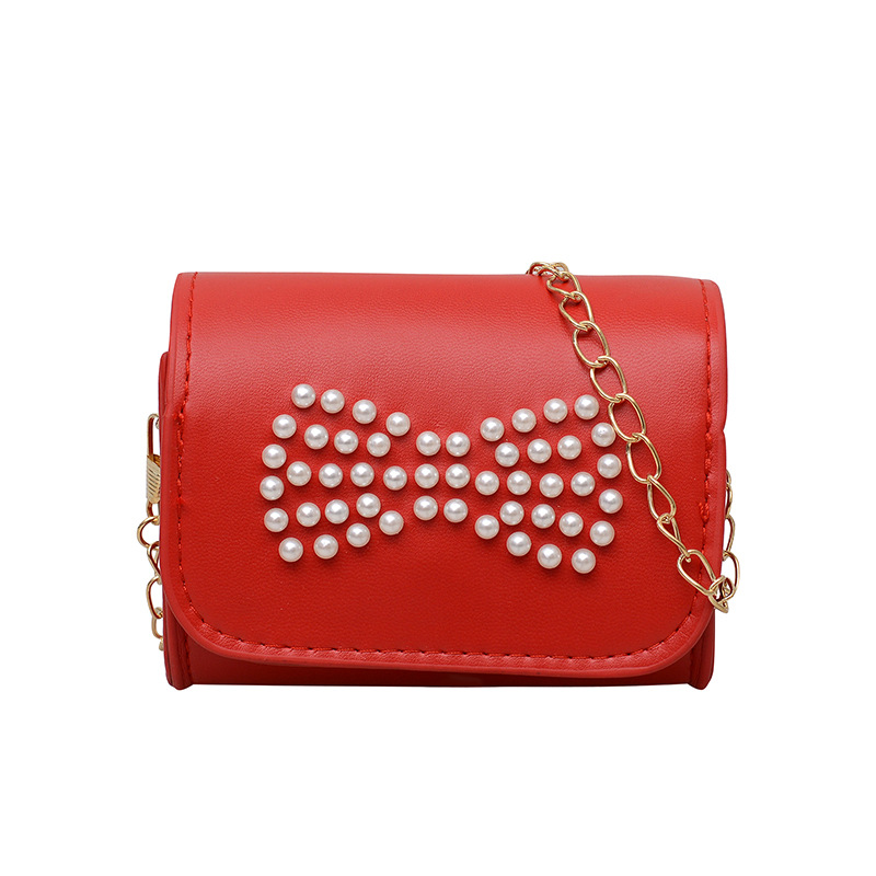 Bolsa de hombro coreana para niñas, bolso de perla dulce, bolso para bebés, bolso de moda mini pequeño, bolso para niños.