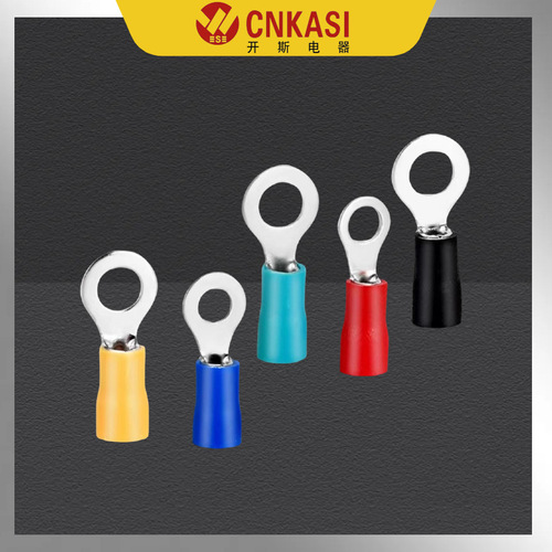 RV round pre-insulated cold-pressed terminal block connector OT flame-retardant wire lug terminal quick connection 22-16