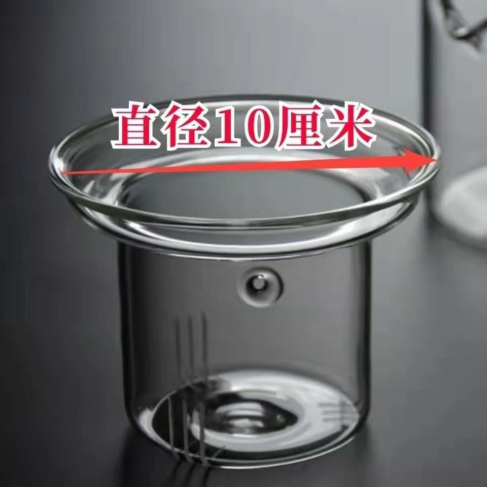 Tetera en la estufa, olla lateral de vidrio, tetera de espuma resistente al calor engrosada de gran capacidad, té en casa, juego de té Kung Fu