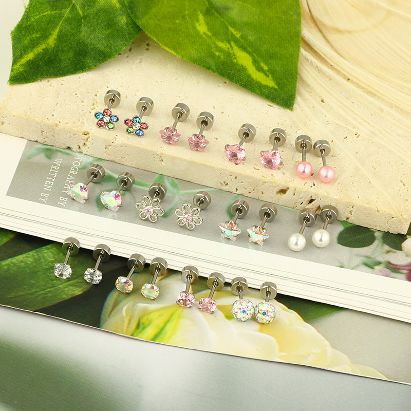 Labret piercing jewelry detail image