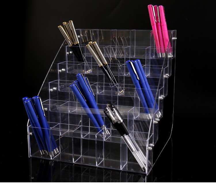 Couleur Unie Plastique Classer L'école Décontractée Porte-stylo display picture 2