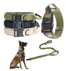 Outdoor Traction Pet Collar Military Dog Collar Medium and Large Dog Training Dog Collar 1.5 inch Tactical Dog Collar