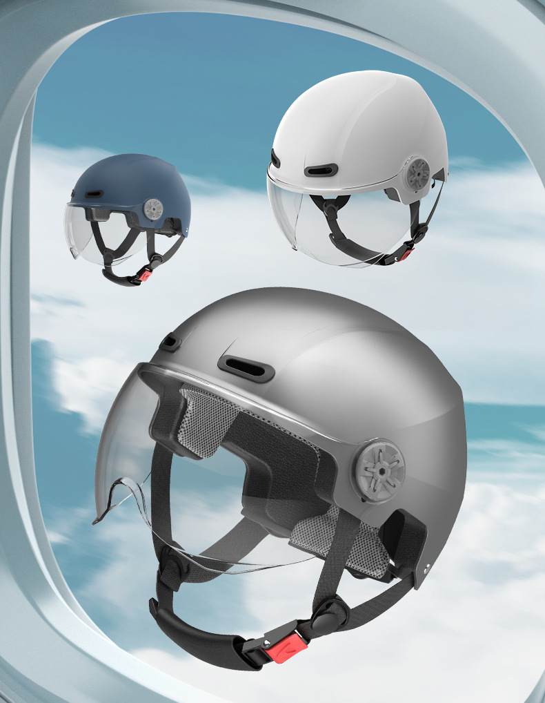 3C Certified Electric Vehicle Helmets for Men and Women, All-Season Half Helmets, Summer Electric Motorcycle Battery Helmets, Manufacturers Wholesale
