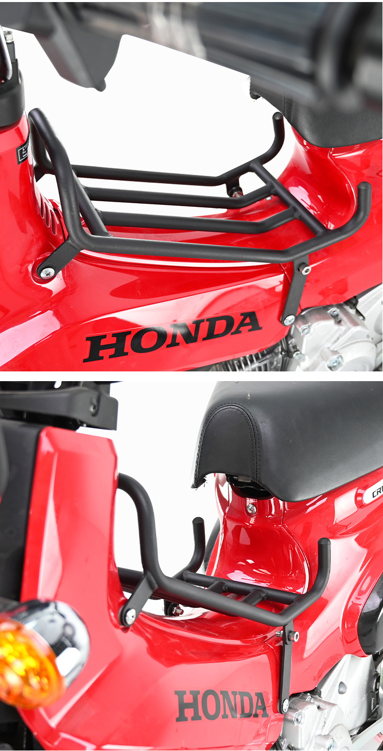 Muscle car Wolf suitable for Honda baby beast CC110 bumper vegetable basket middle shelf tail frame lampshade modification parts carbon steel