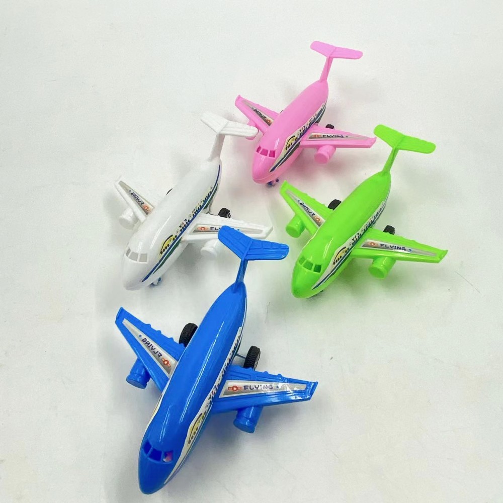Juguete para niños Tire hacia atrás pequeño avión niño bebé juguete avión de pasajeros modelo aviación creativa dos yuanes al por mayor de plástico