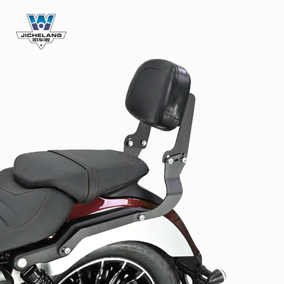 Suitable for Benda gray stone 250 backrest rear tail rack tail rack tail wing curved bow folding backrest modified thick carbon steel (Electric car rear backrest) - 250-gray-stone-compact-backrest-black