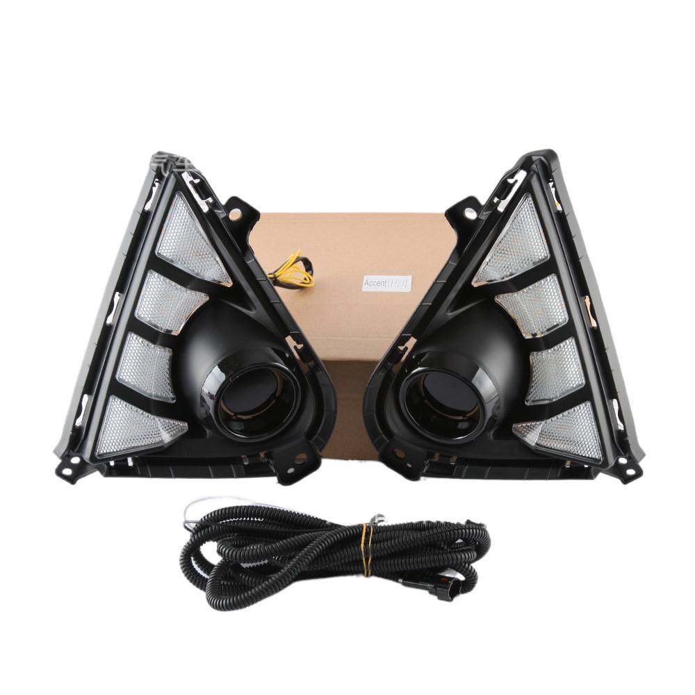 Aplicable a 22 - 23 Hyundai Accent luces diurnas 21 acento luces diurnas [4 barras · 2 colores]