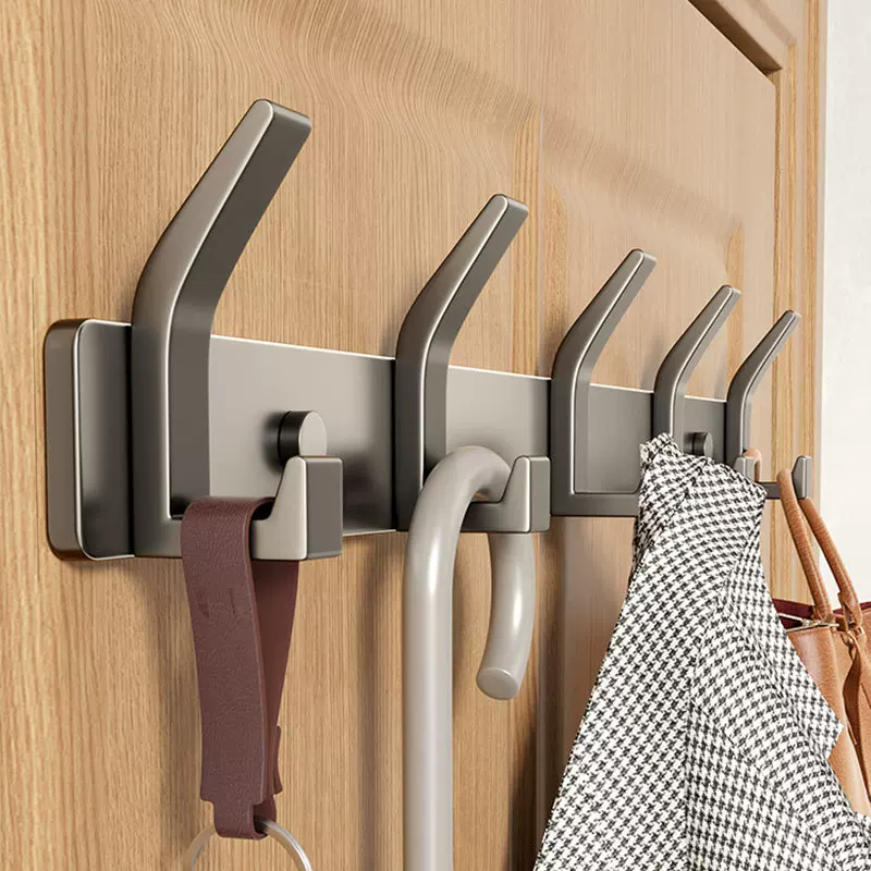 入户门挂钩门后挂衣架壁挂免打孔衣服墙壁衣帽钩进门玄关挂钩神器