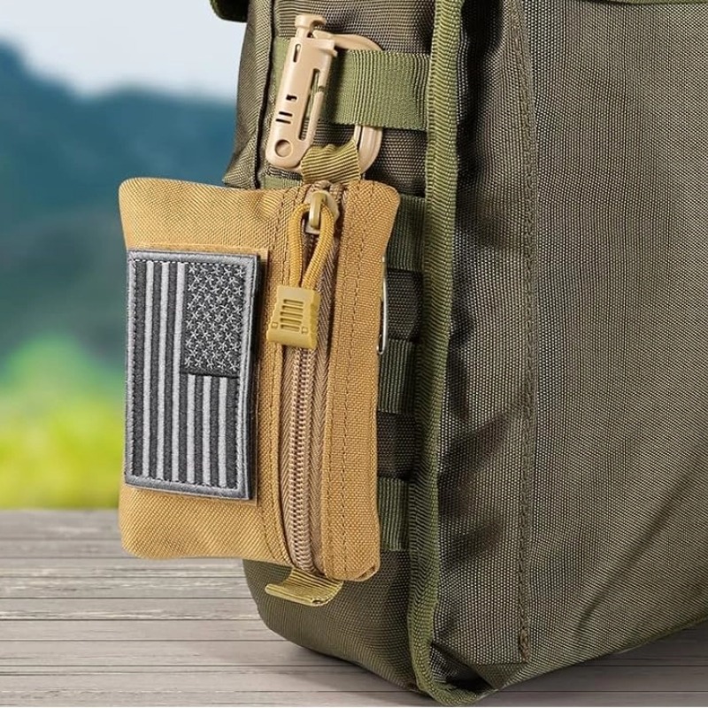 Bolsa de tarjetas multifuncional bolsa de cambio táctica bolsa de almacenamiento modular llave bolsa de accesorios de auriculares almacenamiento modular impermeable