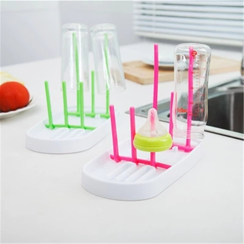 Creativo plegable encogimiento bebé botella de drenaje rack de secado rack cocina drenaje rack botella rack