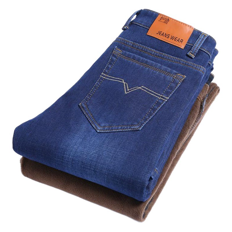 Мужские облегающие прямые джинсы на флисовой подкладке с подкладкой, мужские прямые брюки на флисовой подкладке, мужские брюки, поколение волос