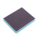 Blue double-sided sponge sand thin metal polishing woodworking grinding block can hold bending wet and dry sponge sand block