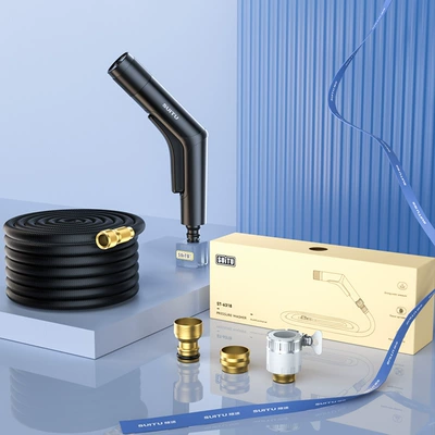 High-pressure car washing water gun grab household artifact telescopic water pipe hose water nozzle Flushing spray gun pressurization