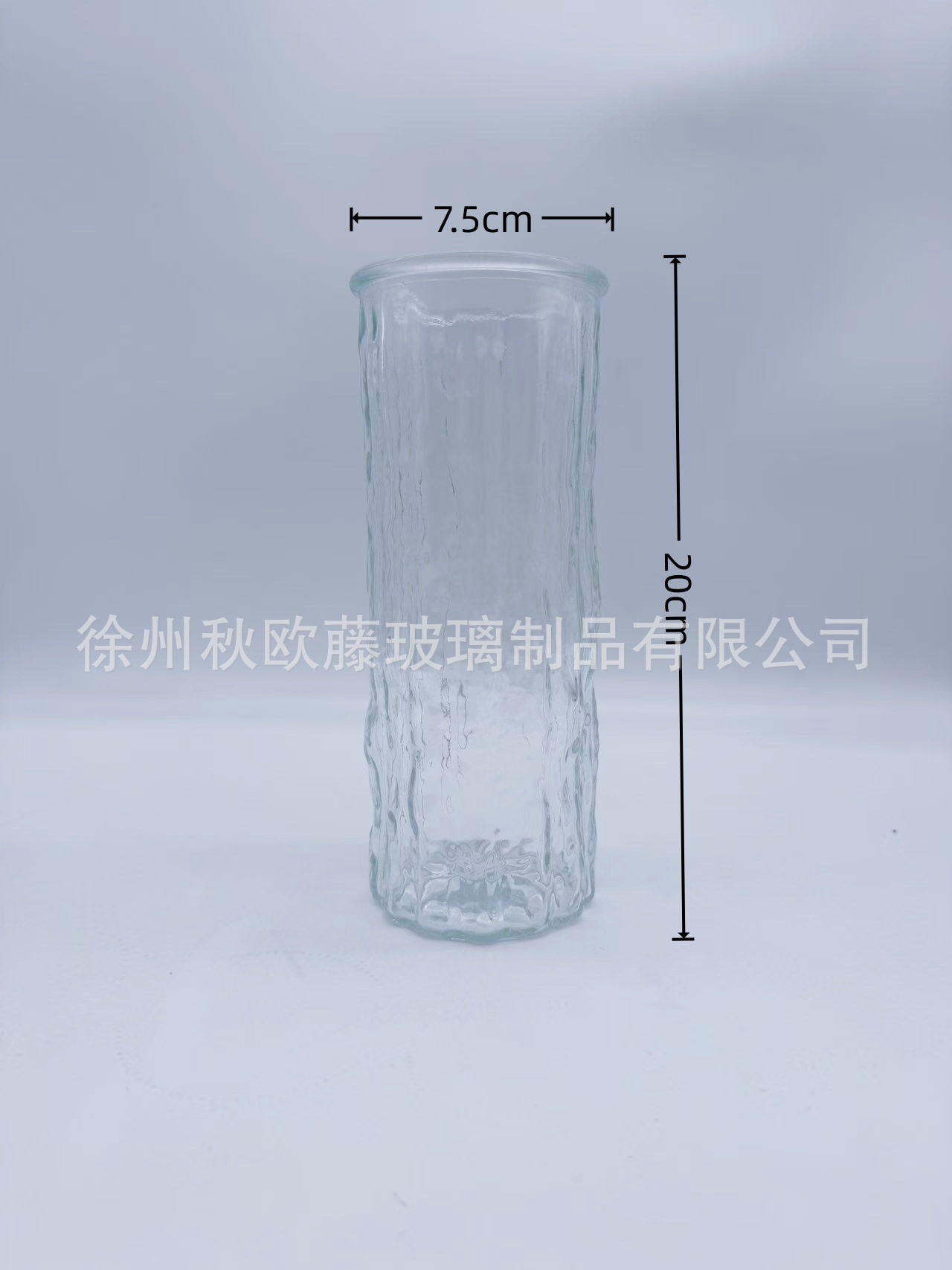 Jarrón de vidrio de barril cónico, estilo nórdico, simple, grande, jarrón transparente, arreglo floral, decoración de escritorio de alta gama, sala de estar