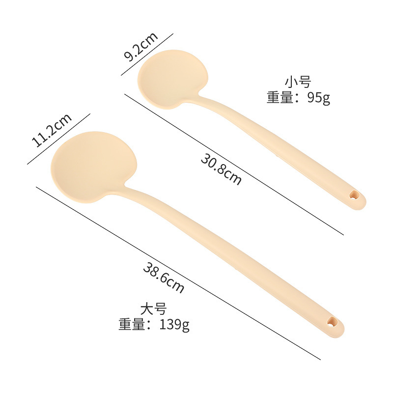 食品グレードの高温耐性シリコーンキノコスパチュラ、オールインワンノンスティックパン専用ロングハンドルキッチンツール|undefined