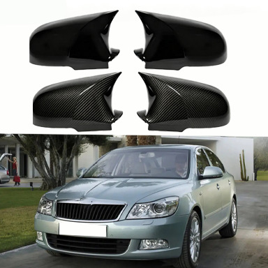 Suitable for 10-13 Models of Skoda Octavia 2 A5 Rearview Mirror Housing, Rearview Mirror Cover, Horn-Shaped Car Exterior Accessories