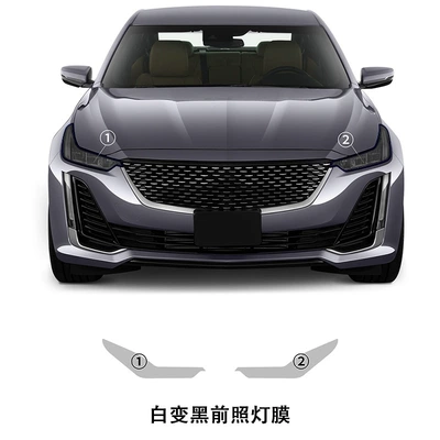 Cross-Border Exclusive Supply Suitable Automotive Film - tpu-white-to-purple-and-white-to-black-protective-film-tpu-light-control-white-to-black