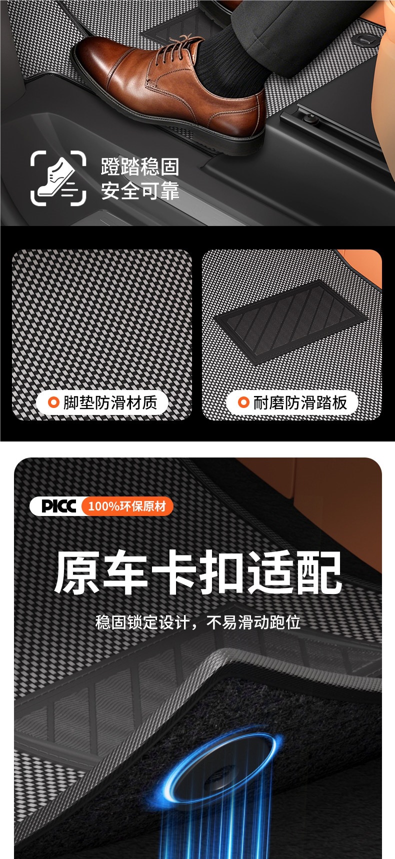 21-26 models of Great Wall Alpine 789 floor mats with carbon fiber weave pattern, middle row trunk mat, large four-seater, other wool, Guangzhou