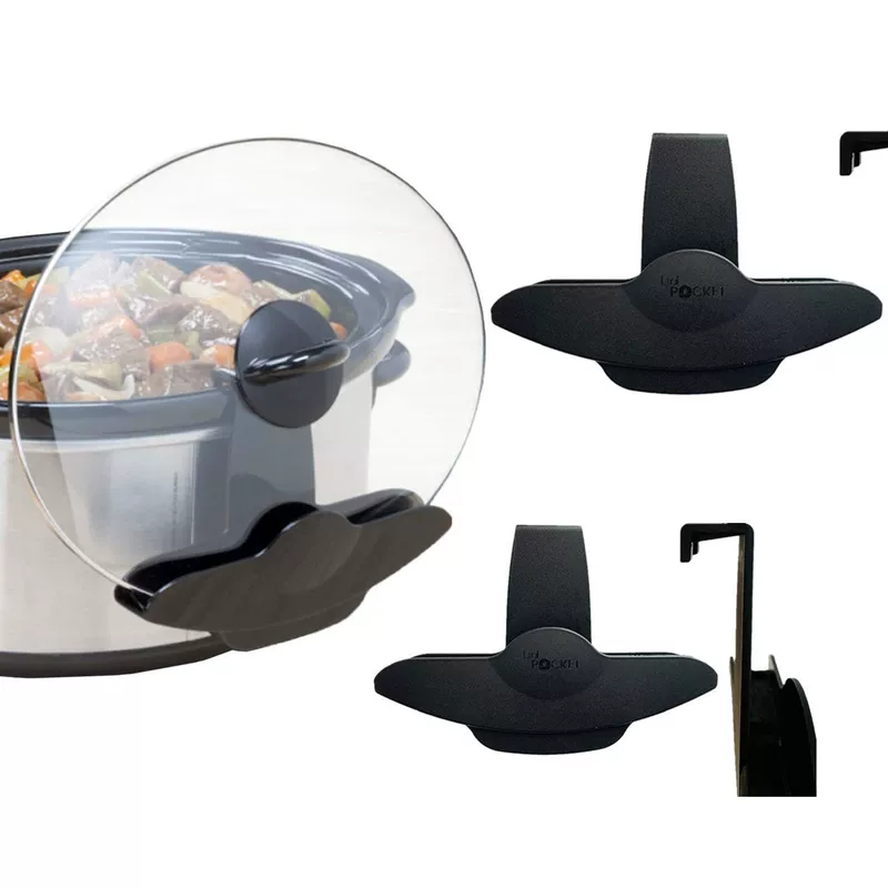 Кастрюля Crock-Pot 7-Quart медленного приготовления крышки для хранения, держатель, настройка полки