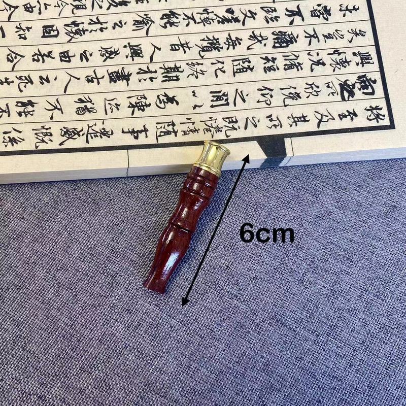 金丝楠木 大叶黄花梨 紫光檀木老式烟斗貔貅烟杆过滤烟嘴可清洗|undefined