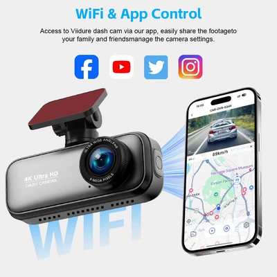 4K Ultra-High Definition Dual-Recording: Driving recorder