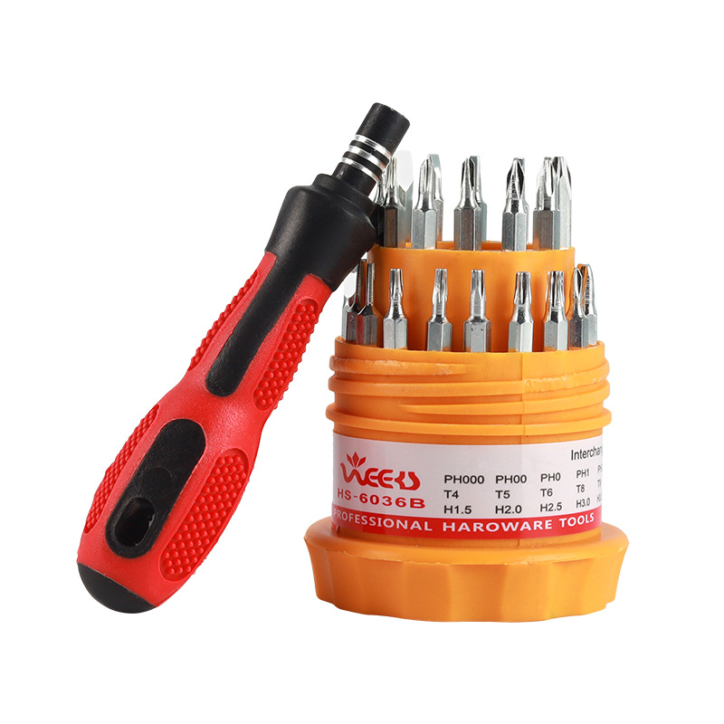 31 en 1 Telecom teléfono móvil desmontaje herramienta de reparación reloj destornillador venta de fábrica conjunto de destornillador combinado multifunción