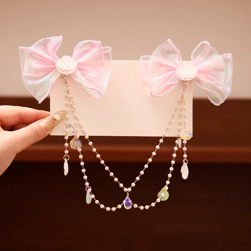 1 cadena de cabeza de sirena rosa