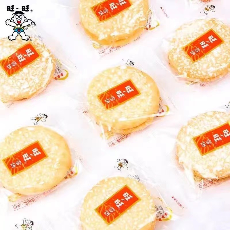 旺旺雪饼84g膨化食品办公宿舍六一儿童节零食怀旧饼干整箱批发