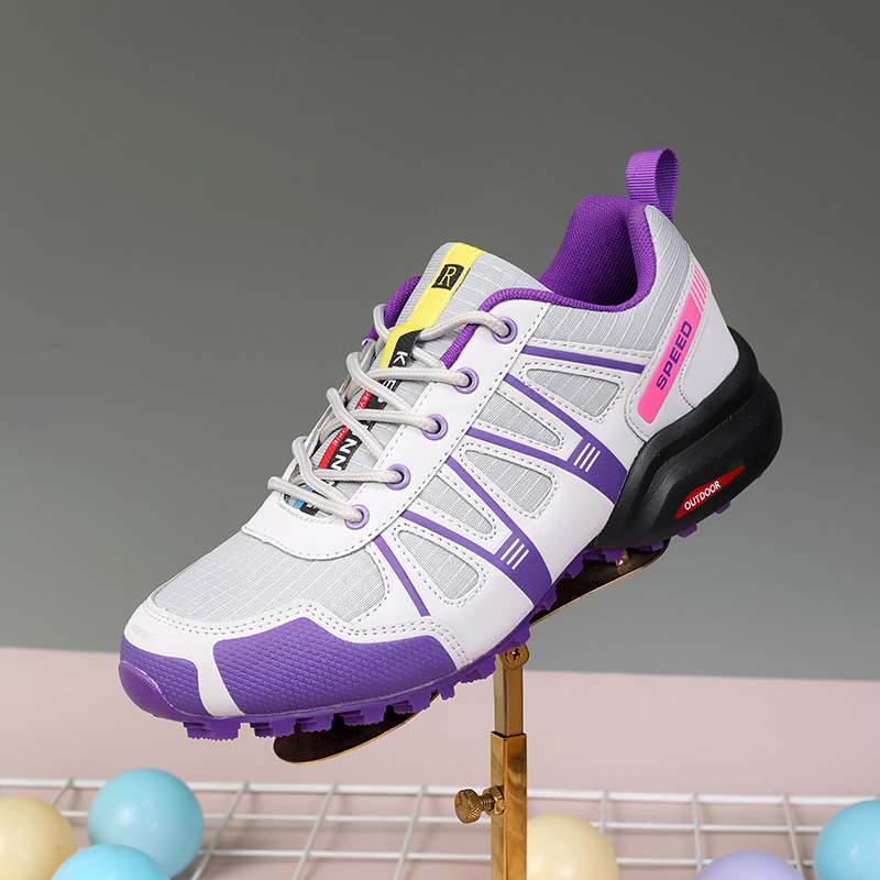 Cross-border Outdoor Hiking Shoes Women's Hiking Bicycle Shoes Cycling Shoes Rubber Low-top Wear-resistant Non-slip Solomon plus size