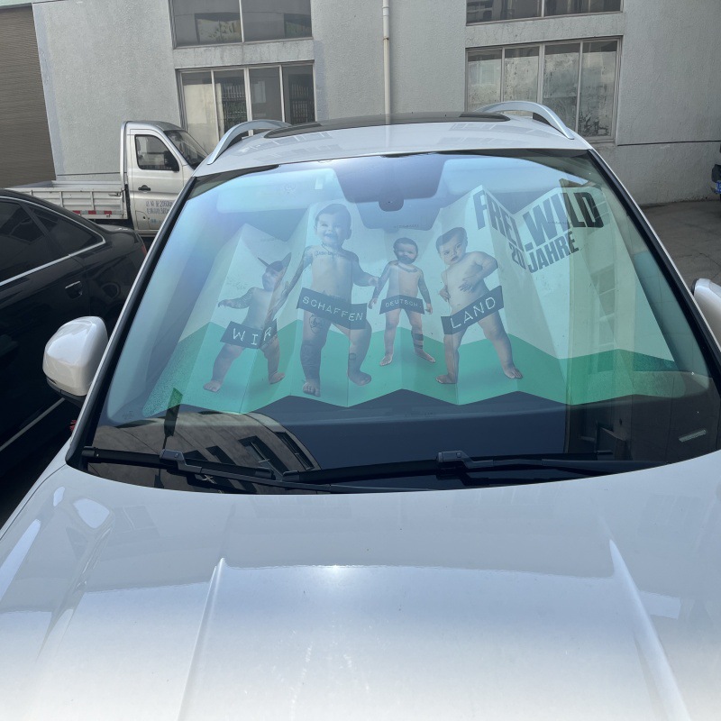 Auto visor solar frontal cartón puede agregar logotipo visor solar de protección solar de aislamiento térmico visor solar de publicidad de fábrica directa SUV