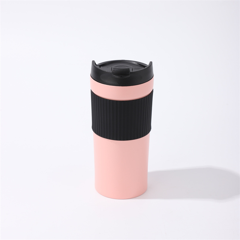 Taza de vacío de acero inoxidable 304 conveniente taza de coche taza de café de presión de mano de perforación con filtro de barra de presión taza portátil