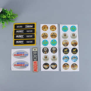 Simple Glue Sticker Crystal Glue Self-Adhesive Label Nameplate Custom Glue Transparent Self-Adhesive Printing Sign
