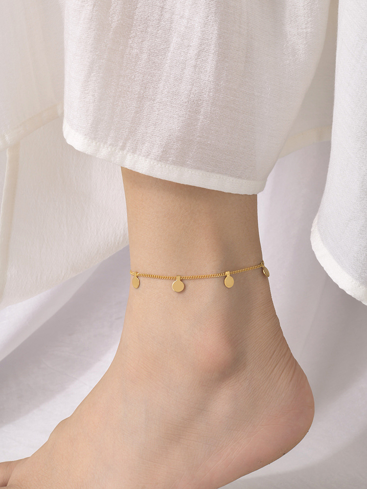 Simple Style Geometric Stainless Steel Plating Women's Anklet display picture 16