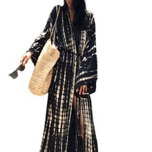 跨境欧美人棉印花开衫比基尼罩衫宽松防晒衣沙滩外套开衫MB304