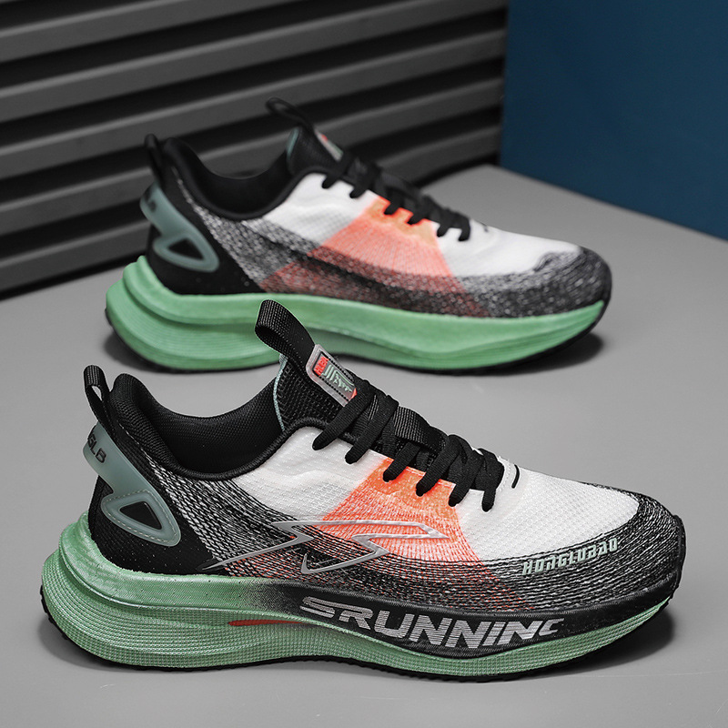 金泰利跑步运动鞋碳板透气新款男摩登灰阳光一件代发