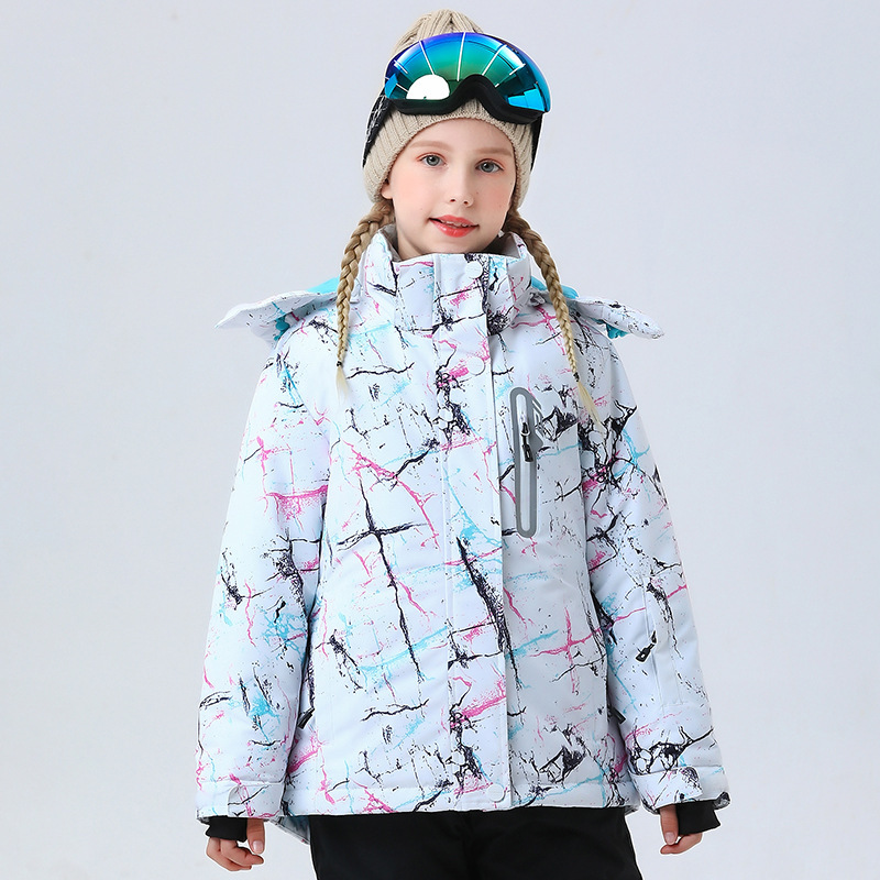 South Expedition and North War Children's Ski Suit for Boys and Girls Outdoor Thickened Warm Waterproof Windproof Ski Cotton Padded Pants