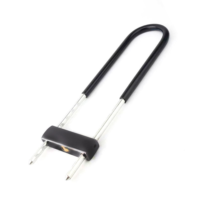 Cerradura de Puerta de Vidrio Genuina, Cerradura Doble para Escaparates, Cerradura de Embutir Extendida para Uso Doméstico, Cerradura Antirrobo en Forma de U de Doble Apertura para Motocicletas