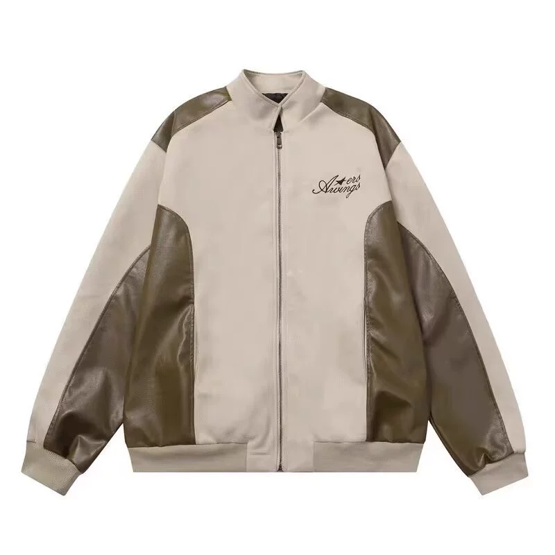 BOROI оригинальная американская ретро модная брендовая замшевая куртка из искусственной кожи, свободная куртка для мужчин и женщин