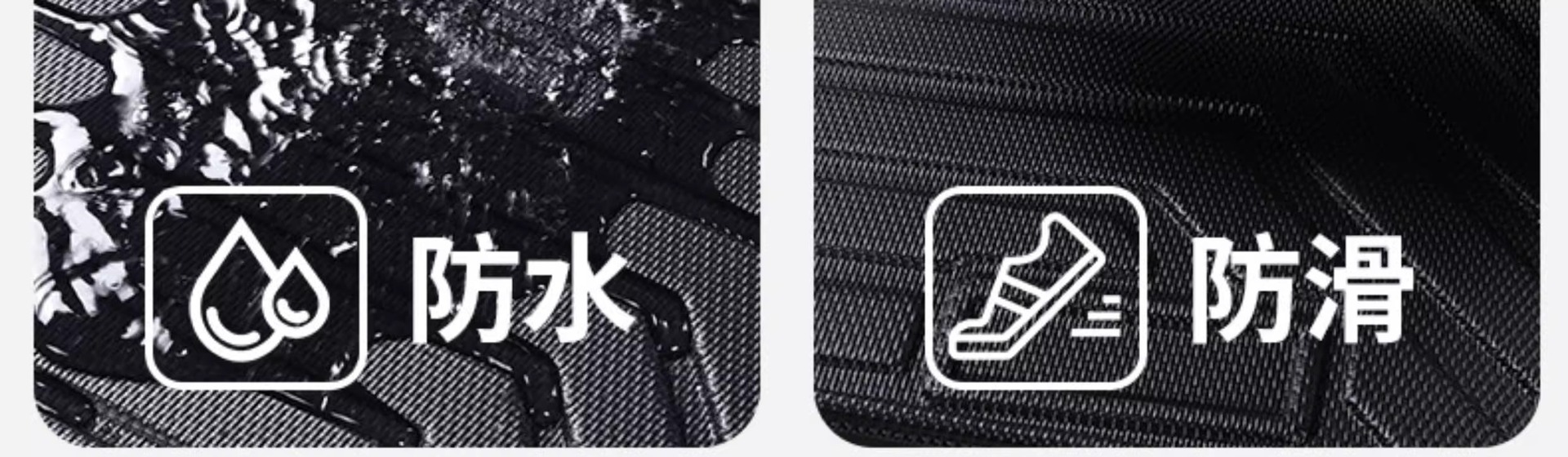 Suitable for All Models of Cars, Non-Slip, Eco-Friendly, Custom-Made, One-Piece, Fully Enclosed Tpe Car Floor Mats with Threshold Protection