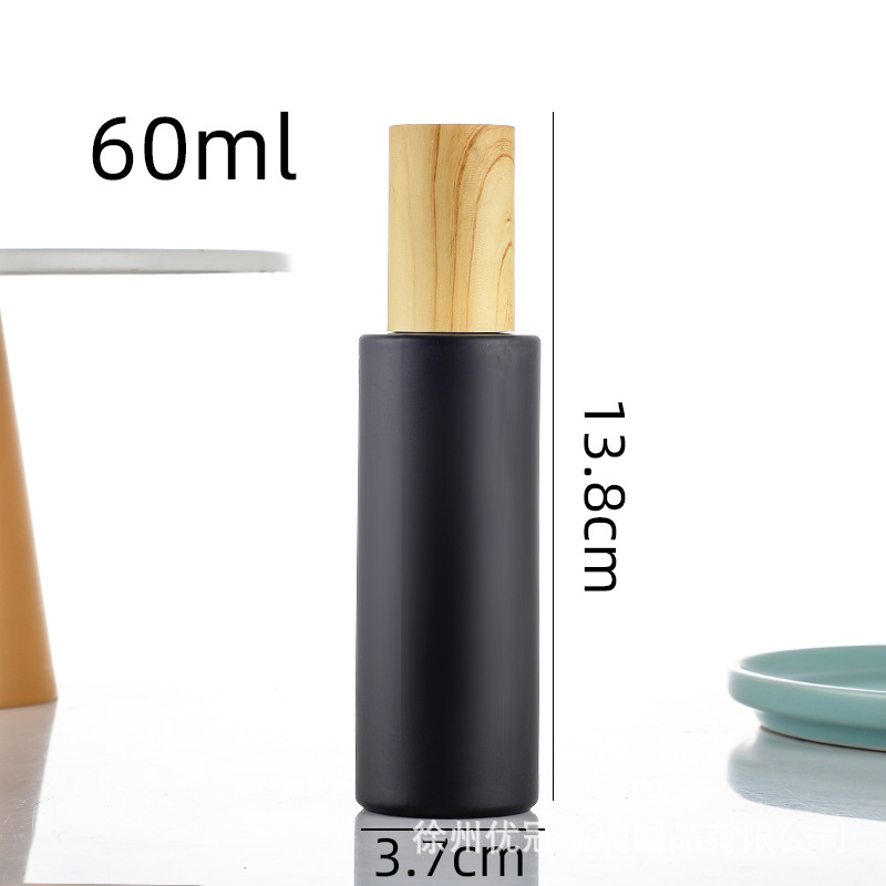 Frasco Pulverizador de Vidrio con Tapa Grano de Madera Reutilizable, Portátil para Cosméticos image 17