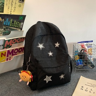 New Japanese-Style Cute Girl Niche Five-Pointed Star Backpack Ins Versatile College Student Bag Female High School Backpack