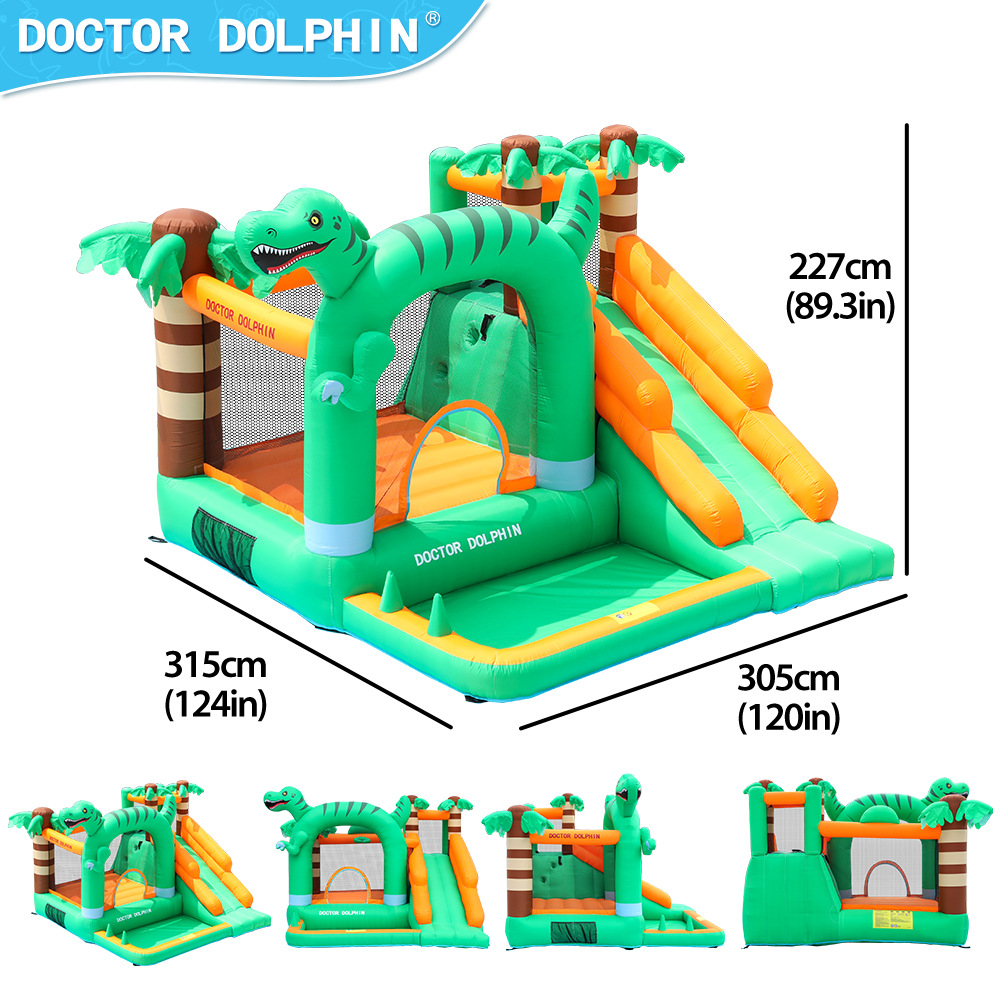 Dr. Pig inflatable castillo pequeño parque infantil inflatable diapositivos inflables cama de salto de venta caliente transfronteriza castillo inflatable doméstico